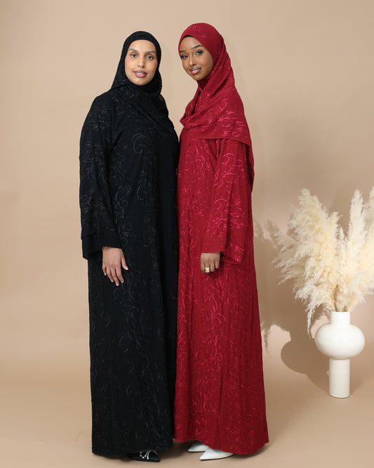 Blossom Open Abaya